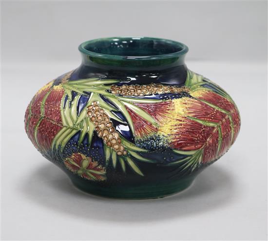 A Moorcroft Malahide limited edition vase made for James McIntyre & Co by Rachel Bishop. H 4.5in (12cm)